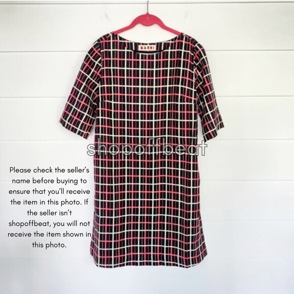 Marni 100% Silk Shift Dress 38 - Picture 1 of 15